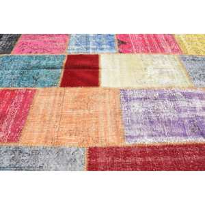 Alfombra turca Vintage moderna de 6 pies X 9,6 pies, Alfombra de tejido plano Beige, Material de lana con respaldo de látex para decoraciones de sala de estar - Product Image 5