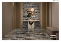 Carreaux de sol en porcelaine de conception moderne haut de gamme 600x1200mm 60*120cm, surface métallisée mate, 8mm d'épaisseur, utilisation intérieure, appartement