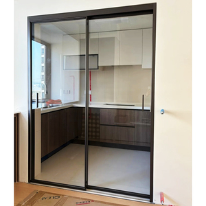 Portes et fenêtres pliantes en aluminium à double vitrage isolées en gros pour les balcons de maisons, <span class=keywords><strong>porte</strong></span> <span class=keywords><strong>coulissante</strong></span> de cuisine de <span class=keywords><strong>style</strong></span> européen - Product Image 1
