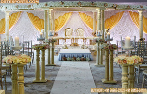 ของตกแต่ง Mandap สำหรับงานแต่งงานสไตล์อินเดียใต้,Mandap ของศรีลังกาผ้าคลุมหน้างานแต่งงานที่โดดเด่นของศรีลังกา - Product Image 6
