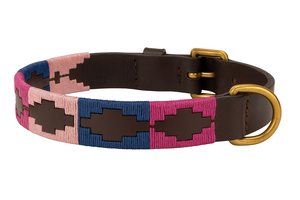 Collar de perro de cuero genuino estilo Polo de gama alta Collar de Mascota de lujo para razas pequeñas a grandes de Divine International - Product Image 2