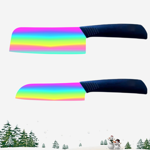Couteau à viande en céramique à livraison rapide, lame tranchante pour un usage quotidien en cuisine, prix d'usine, fabrication artisanale, manche en plastique commercial - Product Image 1