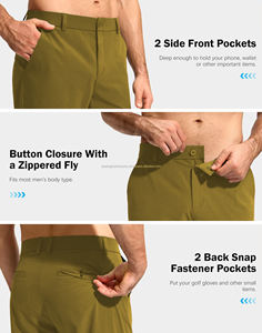 Vêtements de hockey Mouvement sans restriction Tissu extensible en spandex Pantalon de jogging pour hommes Pantalon de hockey léger et ajusté dans les 4 sens Service OEM - Product Image 4