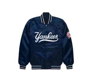 Nom et numéro d'équipe personnalisés Veste bombardier en satin Veste de baseball en satin brodé par lot Collage pour hommes quantité minimale de commande bas - Product Image 2