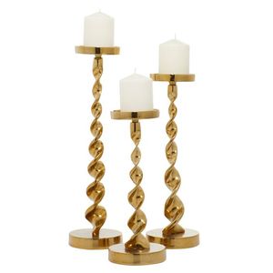 Candelabros de lujo dorados de latón, centro de mesa de boda y decoración de mesa, candelabro Popular Premium hecho en La India - Product Image 1