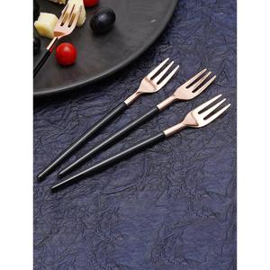 Black Handle Fork Stylish Flatware Ideal For Luxury <b>Tabletop</b> Dining Home Kitchens Weddings Hotels And Gifting From India - Product Image 1