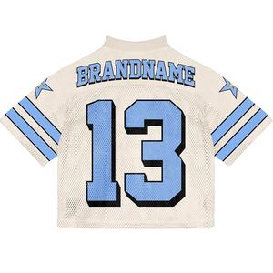 Uniforme de football américain pour hommes, taille plus, maillot d'équipe personnalisé, 100% polyester, vêtements de sport d'entraînement. - Product Image 1