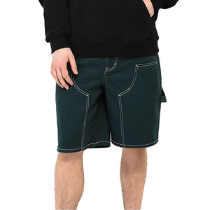 Pantalones cortos de mezclilla de algodón cómodos y elegantes para hombre, ropa de calle, estilo bordado impreso personalizado, diseño de pierna ancha, tejido informal no tejido - Product Image 6
