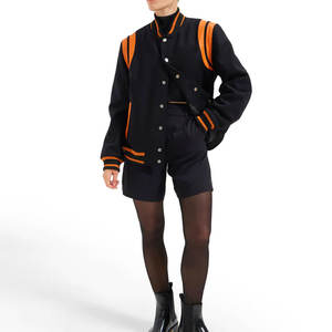 Chaquetas universitarias para mujer, chaqueta universitaria de béisbol con estampado de letras Vintage, ropa de calle de moda, ropa exterior, nuevas chaquetas universitarias para mujer - Product Image 1