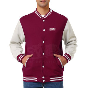 Nuevo diseño Color sólido Hombres Letterman Chaqueta de invierno Streetwear Ropa de abrigo Letterman Chaqueta de invierno para hombres - Product Image 1