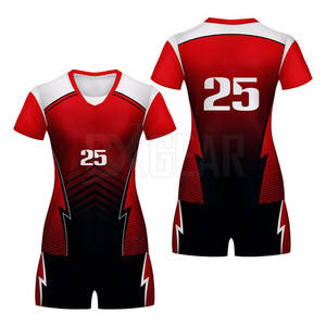 Uniforme de voleibol de alta calidad hecho con tela avanzada que absorbe la humedad que ofrece comodidad y flexibilidad diseñados - Product Image 1