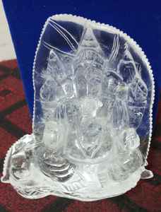 รูปปั้นพระพิฆเนศจากหินฟลูออไรต์ธรรมชาติ งานฝีมือ งานศิลปะทางจิตวิญญาณ ช่วยบำบัดรักษา หินธรรมชาติ - Product Image 6