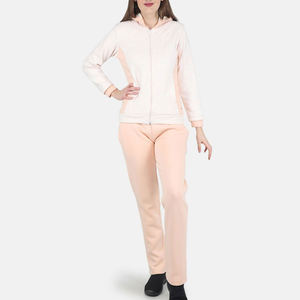 Chándales con Capucha Personalizados de Alta Calidad para Mujer, Ecológicos, de Secado Rápido, Transpirables, Talla Grande, Reversibles, Color Rosa Crema, Precio Económico - Product Image 1