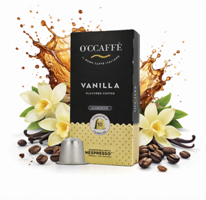 Cápsulas Compatibles con Cafeteras Italianas de Aluminio Occaffe, Sabor Vainilla, Caja de 10 Cápsulas en un Cartón para Café - Product Image 1