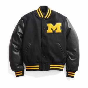 Chaqueta Letterman totalmente personalizada, chaqueta universitaria de béisbol vintage con botón a presión clásica Premium, chaqueta universitaria personalizada con nombre de logotipo personalizado - Product Image 6