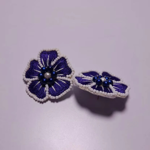 2025 alta moda al por mayor hecho a mano bordado semilla cuentas moda multicolor pendientes joyería Artificial para mujeres pendientes - Product Image 1