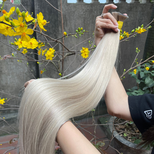 Venta al por mayor 100% Natural Virgen colores cabello humano de alta calidad a granel extensiones de cabello humano - Product Image 1