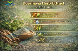 Suministro Directo de Fábrica de HGO de Extracto de Hierba de Boerhavia Pura y Natural, Especificación de Grado Alimenticio, Extracto en Proporción 5:1 10:1 20:1 - Product Image 5
