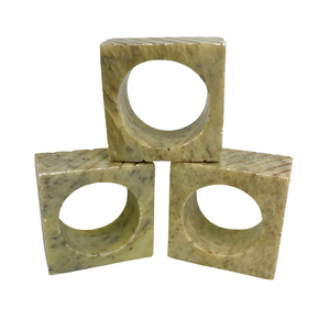 Anneau de serviette en marbre durable à étiquetage privé pour la décoration de table écologique, soutenant les produits réutilisables - Product Image 1