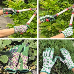 Guantes de Jardinería de Cuero del Fabricante, Guantes de Trabajo con Movimiento Flexible para las Manos, Adecuados para Limpieza al Aire Libre y Cuidado del Césped - Product Image 6