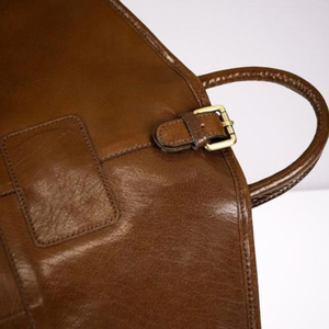 Sac de vêtement léger en cuir avec fermeture éclair, porte-costume de voyage avec poches pour homme, costume de mariage, cadeau artisanal pour les demoiselles d'honneur, cadeau de Noël - Product Image 3