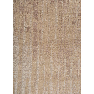 พรมไหมไผ่ผสมขนสัตว์ถักมือลายเอนโทรปี ไอวอรี่ รุ่น AKWB-3598 หนา 10 มม. ลายแบบนามธรรม สำหรับบ้าน ห้องนอน ทางเดิน รูปทรงสี่เหลี่ยมผืนผ้า - Product Image 3