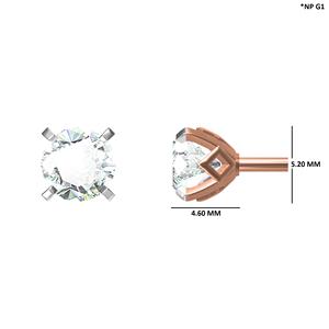Magnifiques boucles d'oreilles 1 Ct Lab Diamond Stud en or 10K 14K 18K Plusieurs options de bijoux disponibles! - Product Image 2