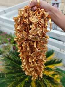 Gota String colgante de pared para decoración de boda decoración de fiesta guirnaldas hermosa y dorada Mala para decoración de techo - Product Image 3