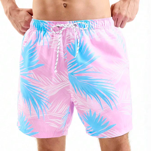 Venta al por mayor de bañadores de verano tablero en blanco sublimación pantalones cortos de playa pantalones para hombres con personalización completa - Product Image 1