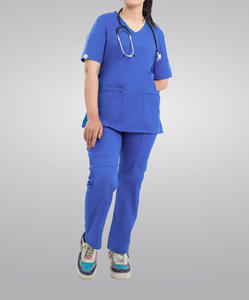 Uniforme Médico de Alta Calidad para Verano, Unisex, Antiarrugas, Transpirable, de Secado Rápido, Tela Spandex, Tipo Jumpsuit/Jogger - Product Image 6