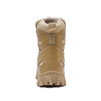 Bottes de randonnée pour hommes de haute qualité, mi-hautes, en caoutchouc, à lacets, en mesh, antidérapantes, tactiques