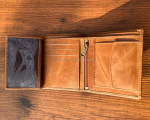 Cartera plegable personalizada de cuero genuino de alta calidad para hombre, gran oferta, carteras de estilo duradero de lujo de cuero de alta calidad - Product Image 6