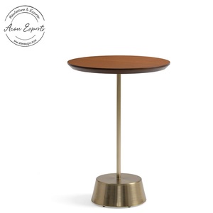 Bệ Đỡ Bằng Thép Không Gỉ Hoàn Thiện Bằng Đồng Cổ Bán Sỉ Nhà Sản Xuất Bàn Uống Nước Với Mặt Trên Bằng Đá Cẩm Thạch Dùng Cho Phòng Khách - Product Image 1