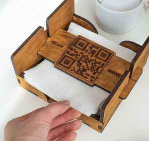 Porte-serviettes en bois pour décoration de pièce maîtresse hôtels et restaurant décoration de table utiliser porte-serviettes en bois - Product Image 2