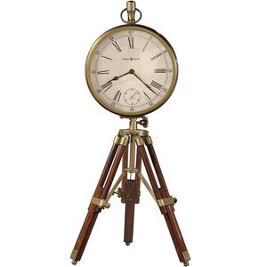 Vintage Handmade Nautical Clock Custom Made Brass & Wooden Standing Clock With <b>Tripod</b> Wholesale - Product Image 4