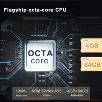 Escáner de Códigos de Barras Portátil de 5.5 Pulgadas con Android 13, Lector NFC Industrial de 13.56mhz con Escáner de Códigos QR PDA para Gestión Logística