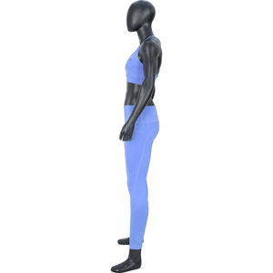 Venta al por mayor de las mujeres de talla grande Sujetador deportivo y mallas de compresión conjunto de algodón Fitness Gym Wear Yoga Shorts - Product Image 4