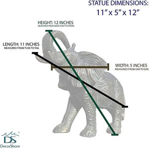 Gravure à la main de luxe éléphant Sculpture Article de décoration intérieure Statue d'éléphant doré en laiton Personnaliser la taille Artisanat - Product Image 5