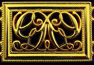 Collar de cadena masónica para grandes oficiales Blue Lodge Diamantes de imitación chapados en oro bordados MOQ bajo - Product Image 2