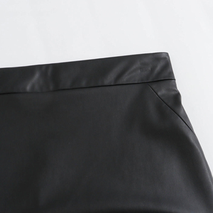 High Quality Women Genuine <b>Leather</b> Ankle-length Custom Logo Regular Waist Breathable Winter Streetwear <b>Skirt</b> Fashion Oem - Product Image 6