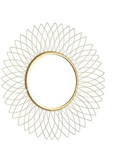 Well Selling Iron <b>Mirror</b> Art <b>Irregular</b> Circular Living Room Metal Frame Wall <b>Mirror</b> Decor Christmas Vintage Luxury Space Casual - Product Image 3