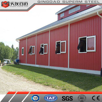 Bâtiments de grange à chevaux en acier préfabriqué de style américain à vendre, structure métallique, hangar agricole
