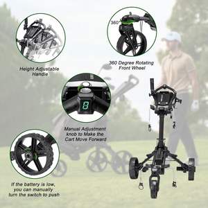 Voiturette de golf électrique avec télécommande, voiturette de golf électrique super compacte et légère, taille de pliage la plus petite, adaptée - Product Image 3