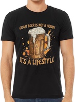 T-shirt jaune à manches courtes pour homme, col rond, coupe classique, 100 % coton jersey, motif imprimé, décontracté, logo frontal