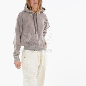 Custom Logo Solid Acid Wash <b>Hoodies</b> For Women 2025 Factory Direct Sale Women Acid Wash <b>Hoodies</b> - Product Image 4