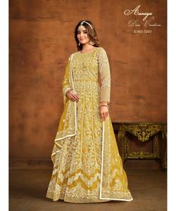 ชุดคาฟตันตุรกีสำหรับผู้หญิงสีฟ้าพอควรพร้อมชุดเดรสยาวสำหรับใส่ไปงานปาร์ตี้และชุดฮิญาบ Dupatta ที่สวยงาม - Product Image 1