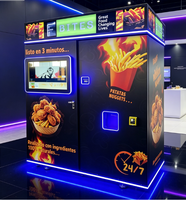 Distributeur automatique de frites surgelées et de bento pour le déjeuner avec paiement par pièces et billets