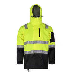 Veste de sécurité en coton haute visibilité |   Vêtements de travail haute visibilité avec bandes réfléchissantes, protection ignifuge et poches - Product Image 4