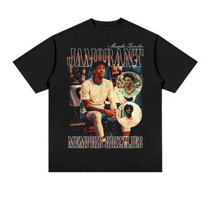 Diseño personalizado de rapero Hip Hop Pro Club camisetas de algodón peinado de gran tamaño Boxy camiseta al por mayor camisetas de peso pesado - Product Image 4