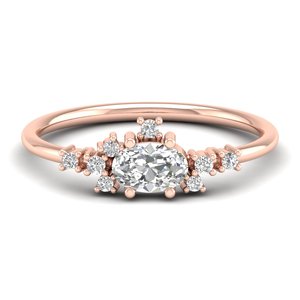 Anillos de Compromiso de Oro Sólido de 14K de Alta Calidad REYES con Moissanita Certificada por GRA para Mujer, Regalo de Aniversario de Lujo, Joyería Fina - Product Image 1